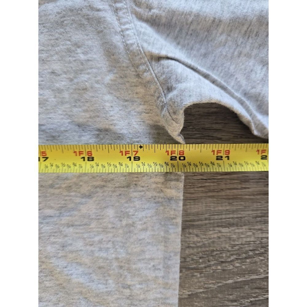 Vintage Adidas T Shirt Youth XL Gray Big Logo - Picture 2 of 7